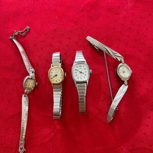 Silver and Gold Tone Watches Set
